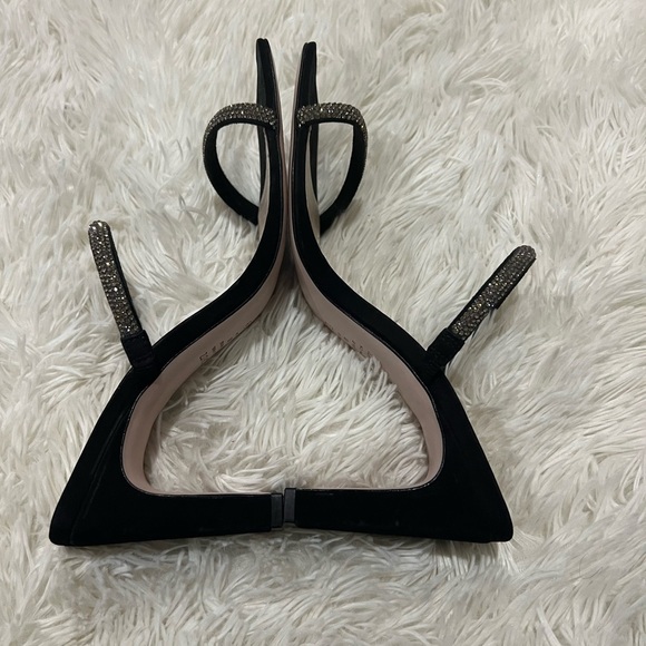 SCHUTZ Black Sandals with Silver Accents - Picture 6 of 9